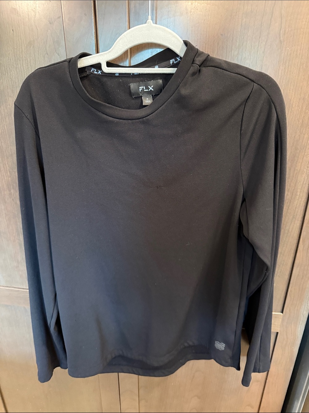 FLX Men’s Long Sleeve Crewneck Shirt - Black